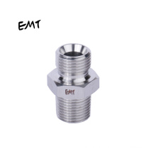 Yimiante Custom Bsp to Bspt Hex Nipple with Bonded Seal or 60 Degree Stainless Steel / Carbon Steel Male fittings